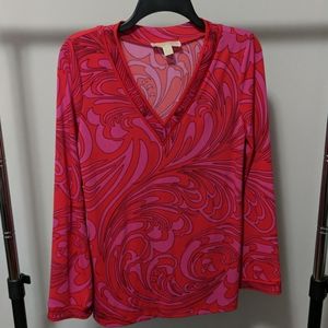 Michael Kors Flowy V-Neck Top